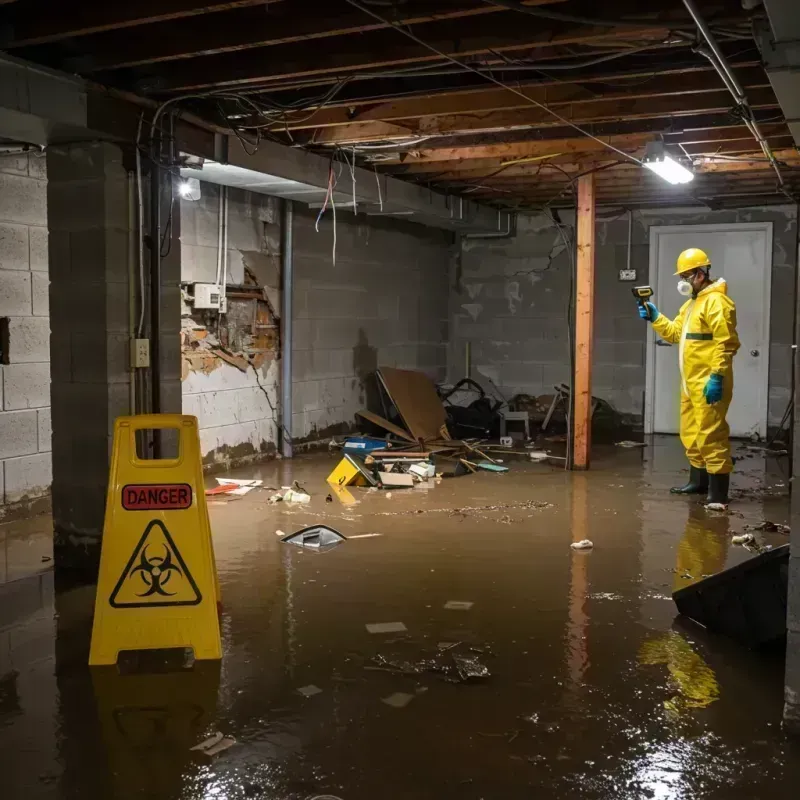 Flooded Basement Electrical Hazard in Ambler, PA Property